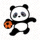 熊猫体育 Logo - 一只可爱的熊猫手持足球